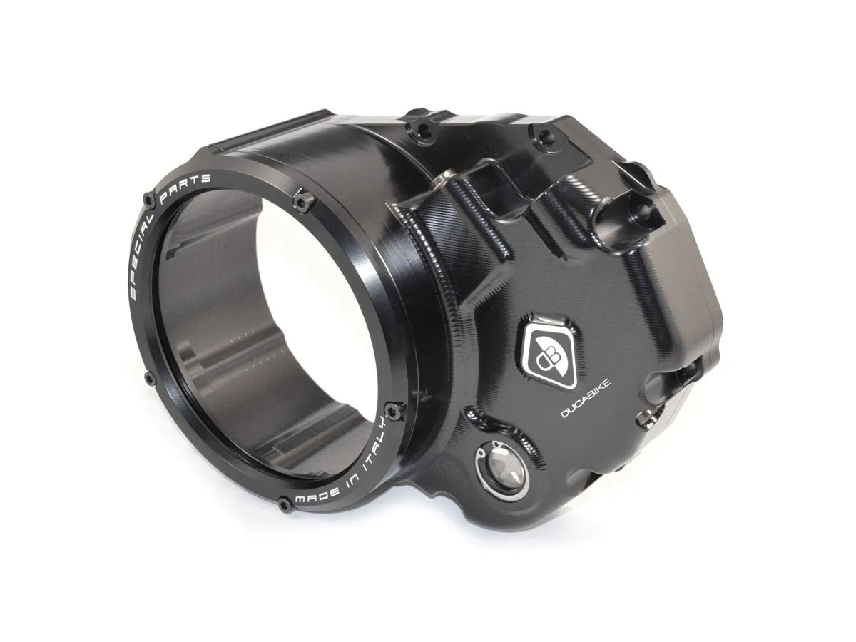 Clear Clutch Cover Oil Bath Black-black DBK For Ducati Monster 821 2018 > 2020