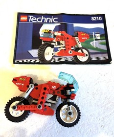 Lego technic 8240 Slammer stunt bike, 8210 red bike both with manuals, one box