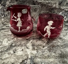 mary gregory cranberry glass