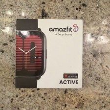 Amazfit Active Smart Watch 42mm Fitness Tracker -Black Brand New Sealed