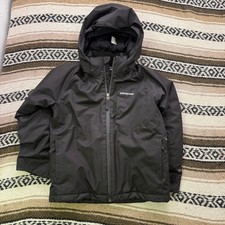 Youth Boys Patagonia Black Snowshot Hooded Insulated Winter Jacket Sz XS 5-6