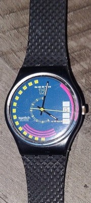 Vintage Swatch  Watch North 12 Twelve 0124P Compass Traffic Jam 1990 GB412