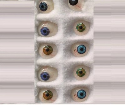 Dr Bawa Human Prosthetic Artificial Eye Collection 10 Pcs