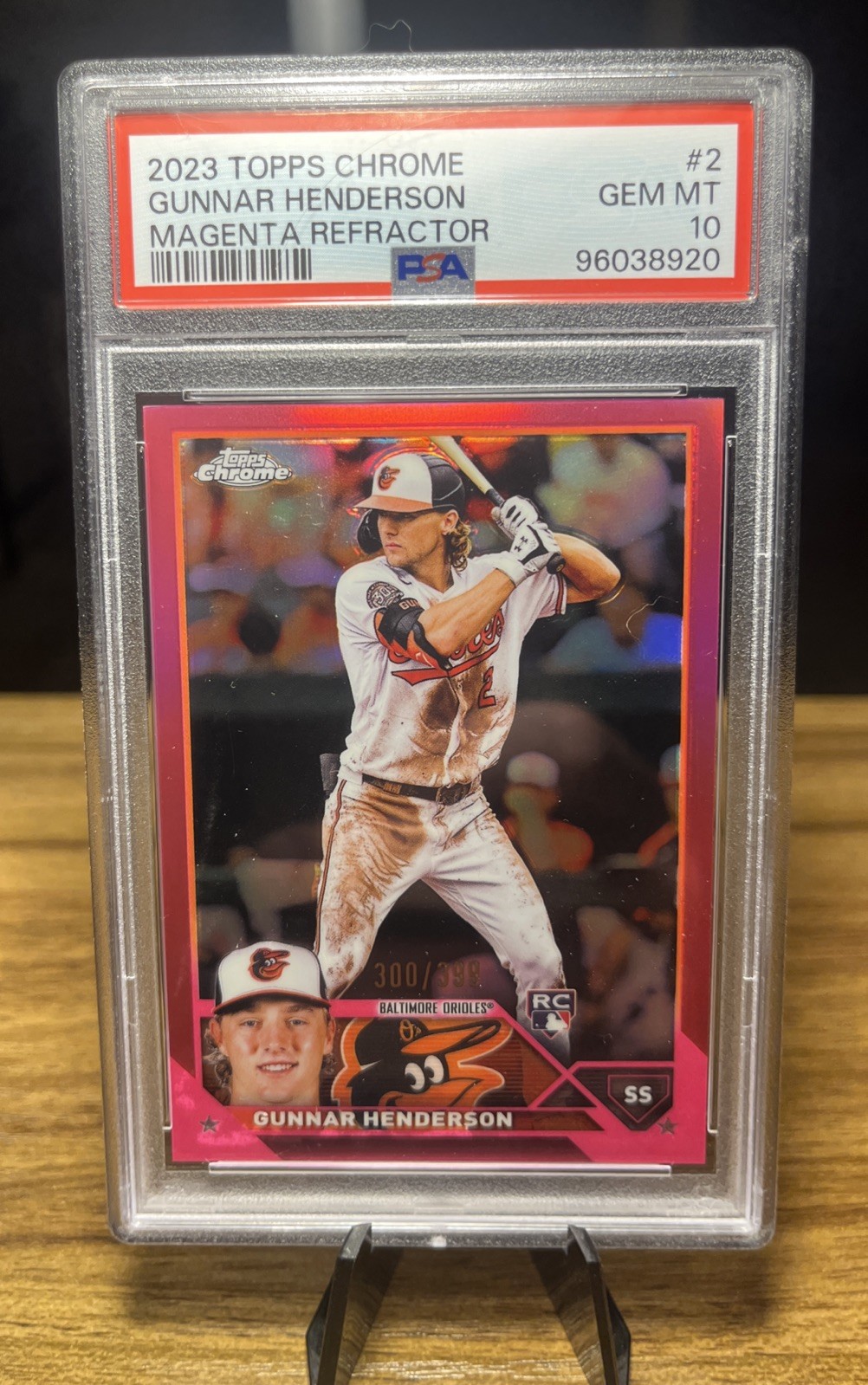 2023 Topps Chrome - Gunnar Henderson #2 Magenta Refractor /399 (RC) PSA 10 🔥🔥
