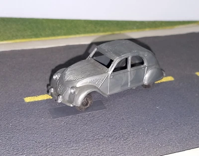 BONUS CLE CITROËN 2 CV grise n° 1 de 1958 échelle 1/64 BONUX en 1960 COMME NEUF - Photo 1/4