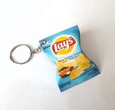 LAY's Chips SALMON TERIYAKI Pack KEYCHAIN Keyring Novelty Indonesia 3D 2.25"