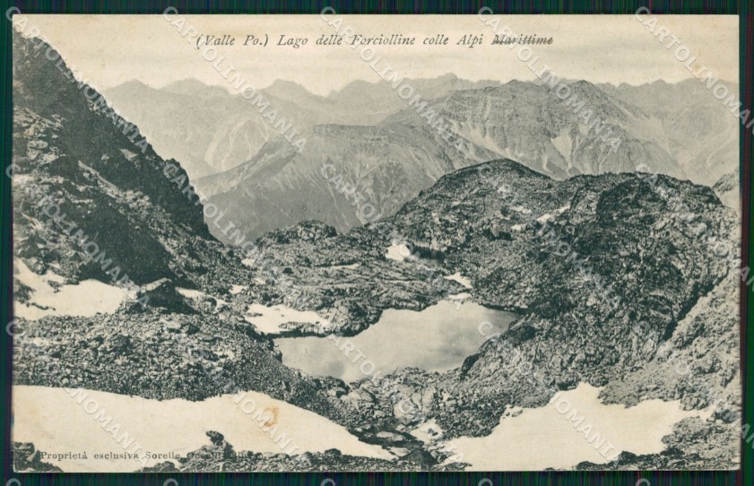 Cuneo Pontechianale Lago delle Forciolline cartolina MT6952