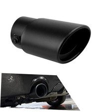 Car Exhaust Tip, 1.9"-2.8" Inlet Adjustable 3" Outlet Muffler Tip 1 PC Black
