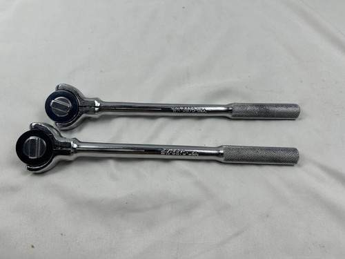 SK Tools USA 3870 3/8" Drive Chrome Swivel Roto Flex-Head Ratchet, Knurled Grip