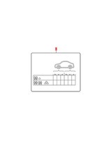 Genuine VW Polo Derby Vento-IND Data Plate For Tyre Pressure 2G0010000AJ