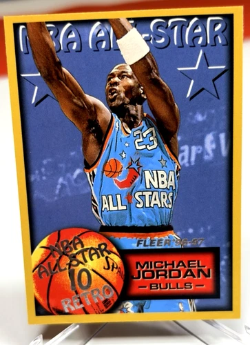 1996-97 Fleer NBA All-Star 10 Retro Michael Jordan #282 Chicago Bulls HOF