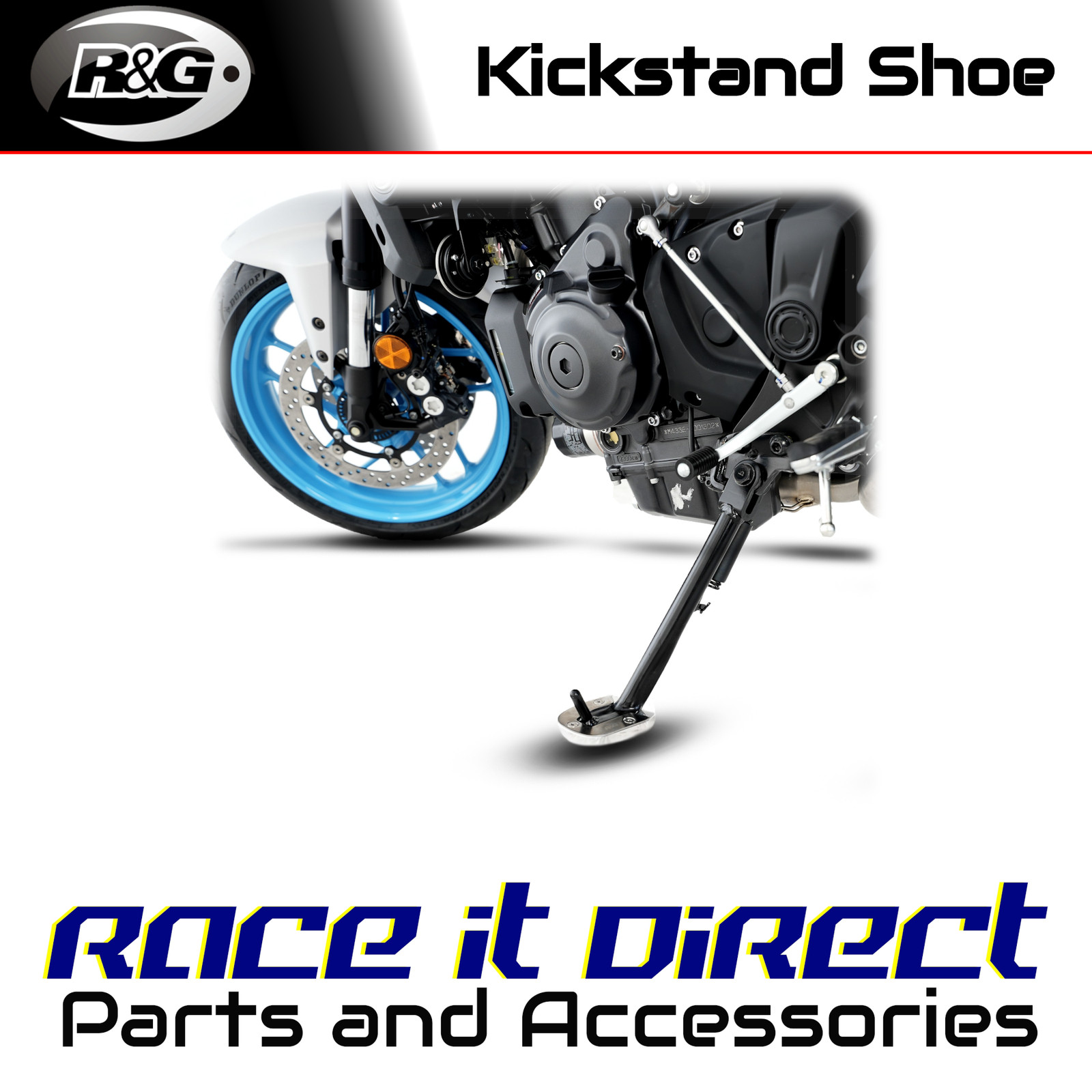 Kickstand Shoes for Yamaha MT-07 (FZ-07) 2014-2026 R&G