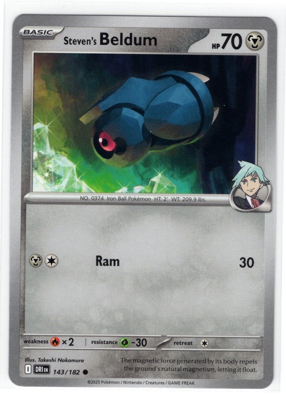 Pokemon Destined Rivals - 143/182 Steven's Beldum