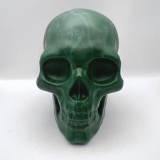 Hyde EEK Boutique Green Marbled Plastic Skull Halloween Decor 240 43 5994