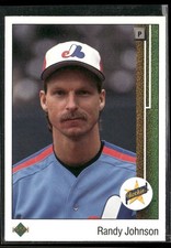 1989 Upper Deck #25 Randy Johnson Star Rookie Card RC Expos Mariners HOF. rookie card picture