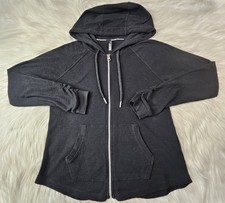 Calvin Klein Performance Women's Black Full Zip Fleece Hoodie Logo SZ M 