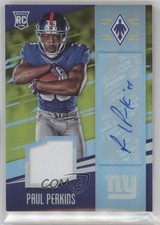 2016 Panini Phoenix RPS Rookie Jersey Yellow 17/49 Paul Perkins #231 Auto 0b5