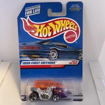 Hot Wheels 1999 First Editions Pop Cycle #13 of 26 Collector #913 Die Cast