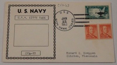 USS Kitty Hawk (CVA 63) January 21 1963