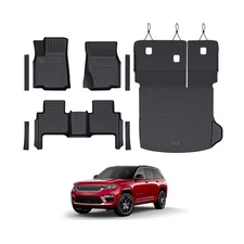 Floor Mats Set for 2022-2025 Jeep Grand Cherokee Accessories, Full Coverage A...