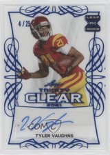 2021 Leaf Trinity Clear Auto Platinum Foil 4/25 Tyler Vaughns #CA-TV1 Auto v9t