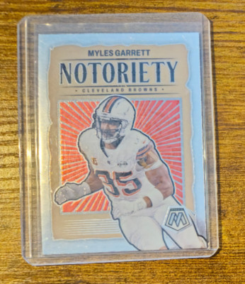 2024 Panini Mosaic Myles Garrett #16 Notoriety Cleveland Browns