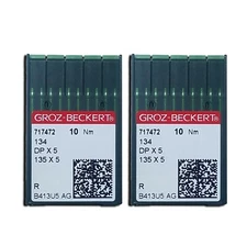 20 GROZ-BECKERT 134 135X7 135X5 DPX7 134R SY1955 SEWING MACHINE NEEDLE