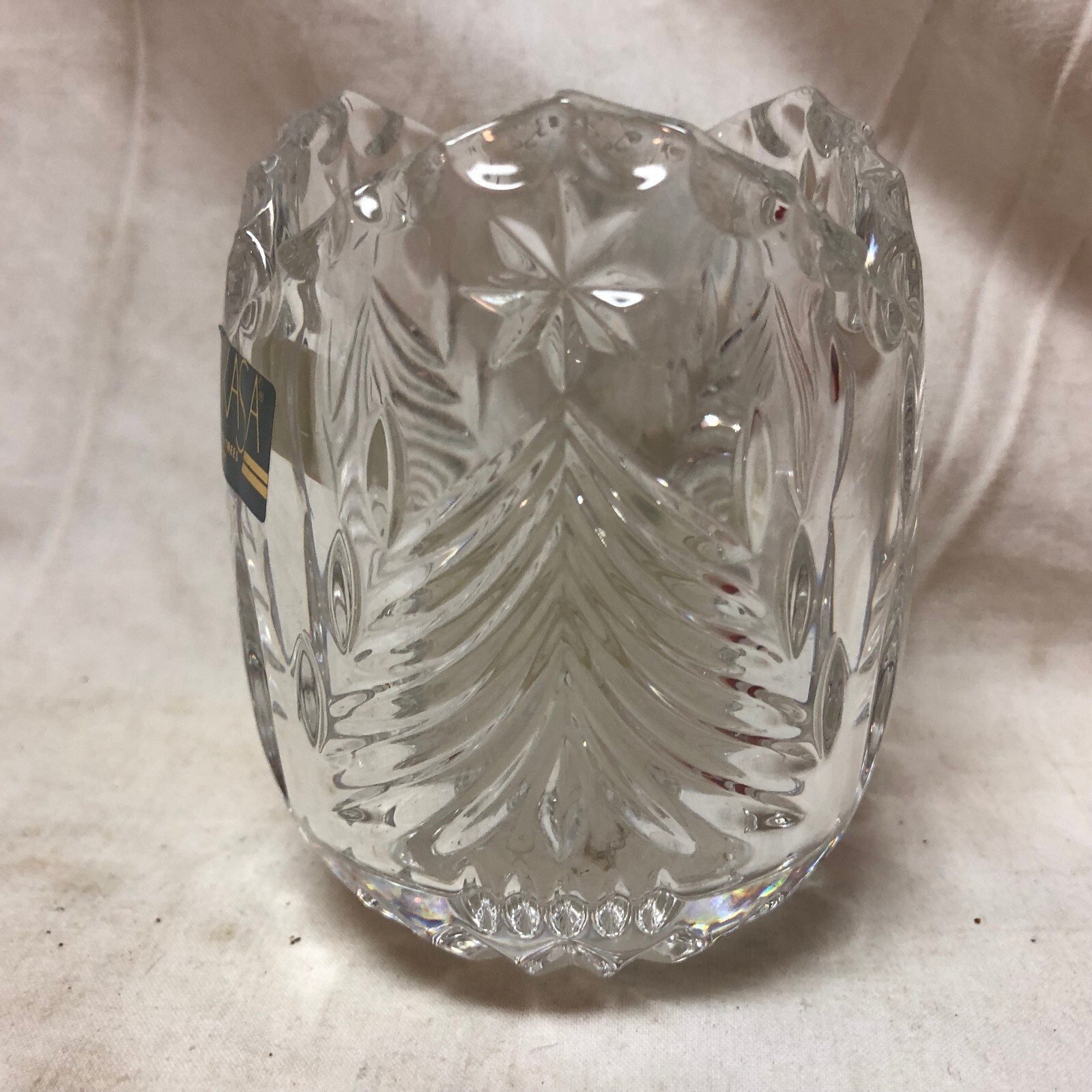 Mikasa Crystal Christmas Tree Votive Candle Holder SN 106/610 NIB eBay