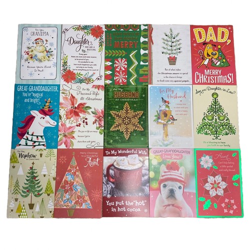 NEW Hallmark Christmas Cards BULK LOT of 131 Cards Assorted W/Envelopes XMAS - Picture 6 of 9