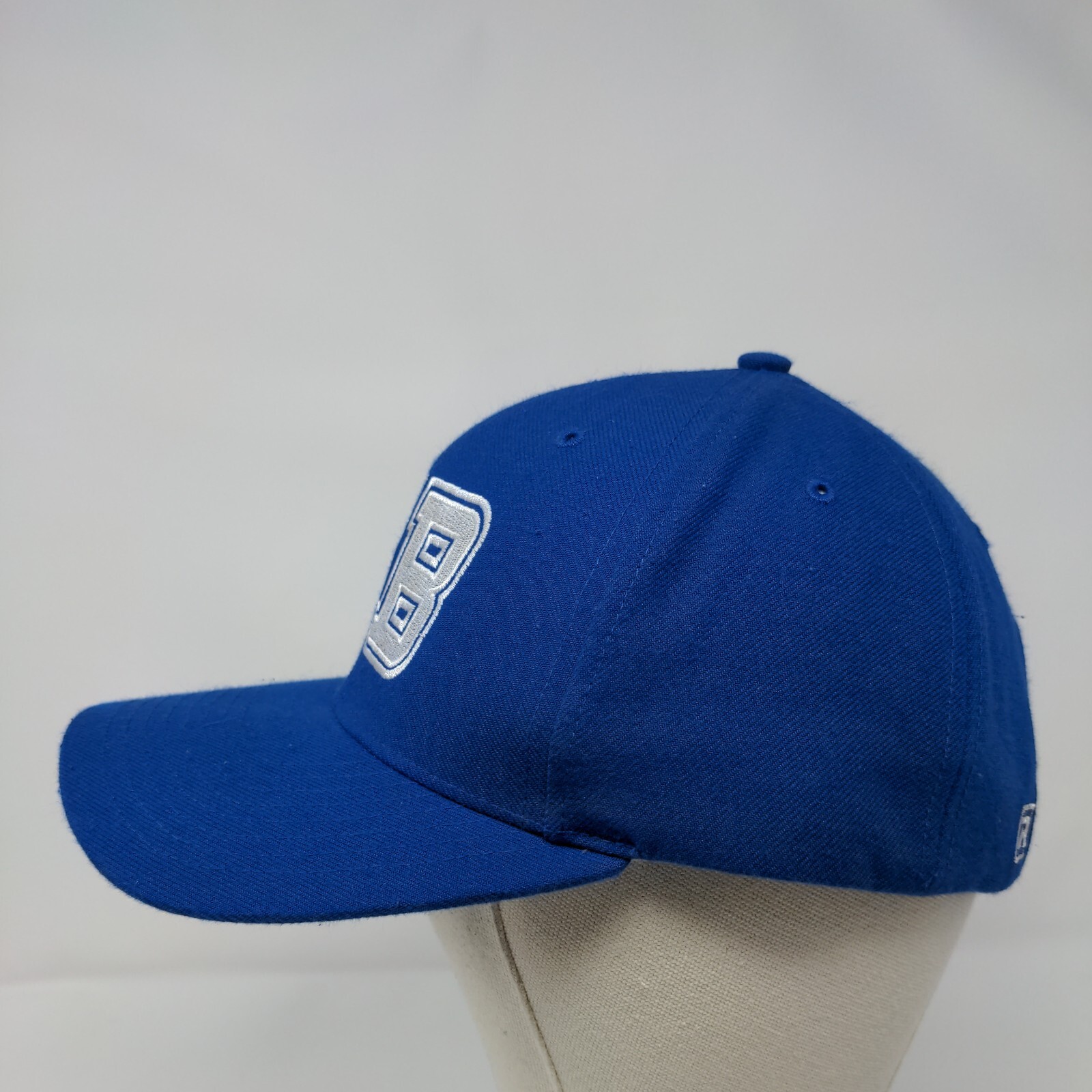 SB Strapback Hat Blue Medium-Large Embroidered Le… - image 3