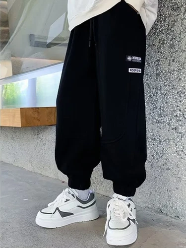 Kids Boys Joggers Baggy Sweatpants Casual Trousers Hiking Pants Picnic Bottoms - Picture 13 of 39