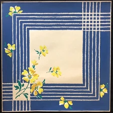 Art Deco Gouache Mid 20th Century Flora France