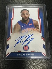 2018-19 Panini Donruss Next Day BRUCE BROWN RC Auto On Card Autograph SP Pistons