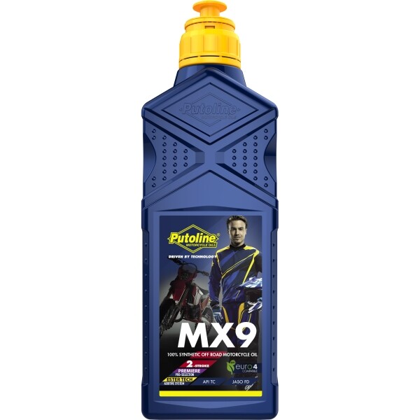 1 L Bottiglia Putoline MX 9 2t Moto Motore Ricambi Ciclomotore