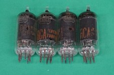 6AU6 A - RCA Brand - AUDIO GUITAR AMPLIFIER HAM RADIO TV tube - lot of 4