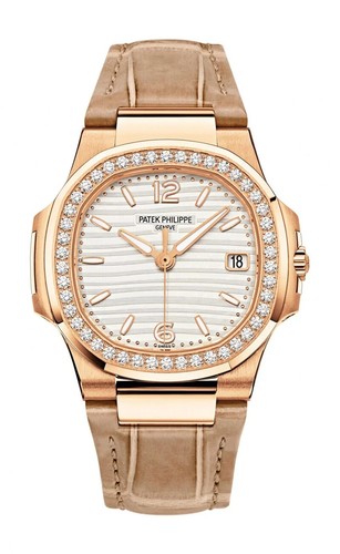 Patek Philippe 7010R-011 Nautilus 32mm Ladies 18kt Rose Gold D...
