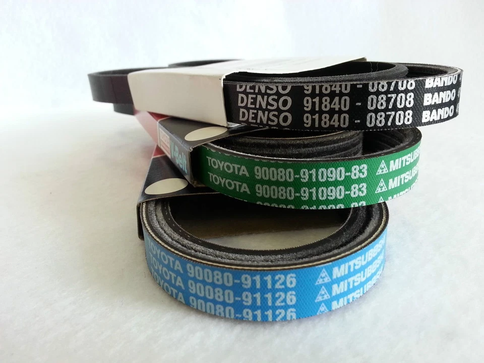 GENUINE TOYOTA TACOMA 4RUNNER T100 3.4L V6 BELTS KIT AC / STEERING / ALT - Изображение 2 из 2