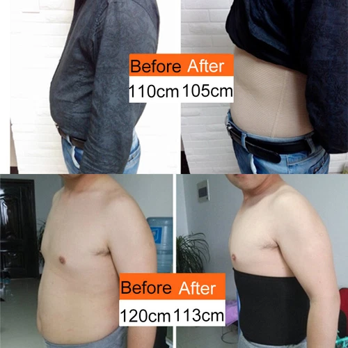 Herren Bauch Kontrolle Tuck Gürtel Body Shaper Abnehmen Taillentrainer Trimmer - Bild 12 von 16
