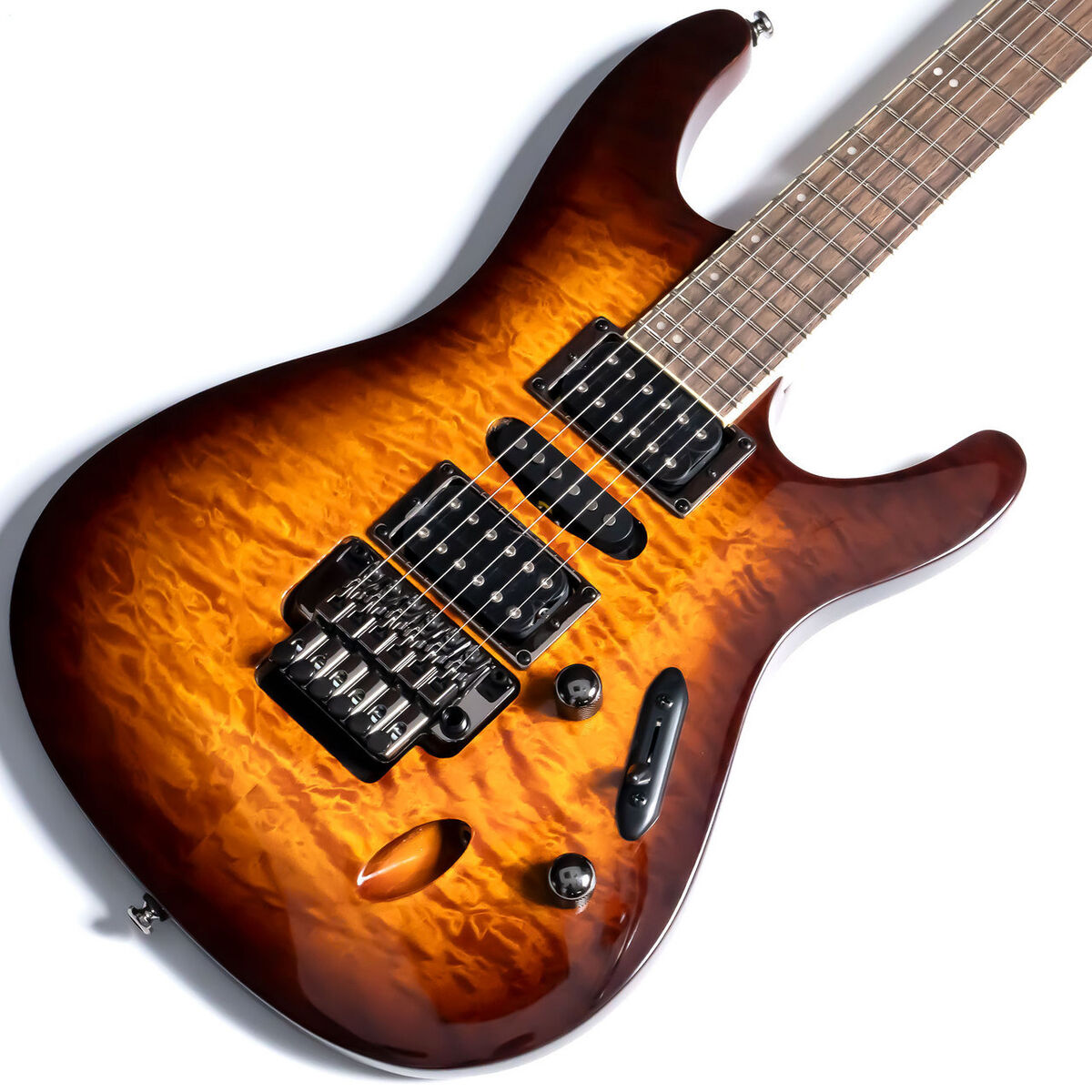 Ibanez S670Qm Stratocaster Dragon Eye Burst Electric Guitar Ibanez S670Qm Stratocaster Dragon Eye Burst Electric Guitar