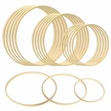 4"-12" Rings DIY Dream Wall Hanging Wreath Catcher Bamboo Floral Hoops 10Pcs