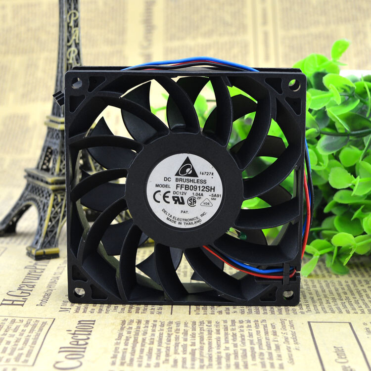 Delta FFB0912SH 12V 1.04A 9CM Violent wind volume server chassis fan double ball