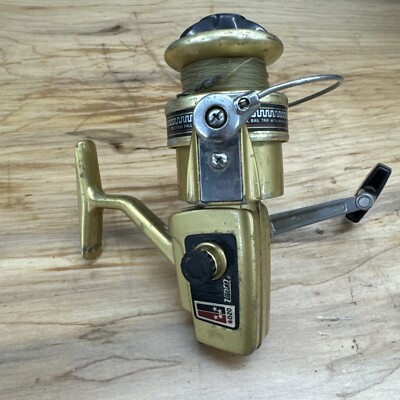 Vintage Zebco 6020 Goldtone Spinning Fishing Reel Right or Left