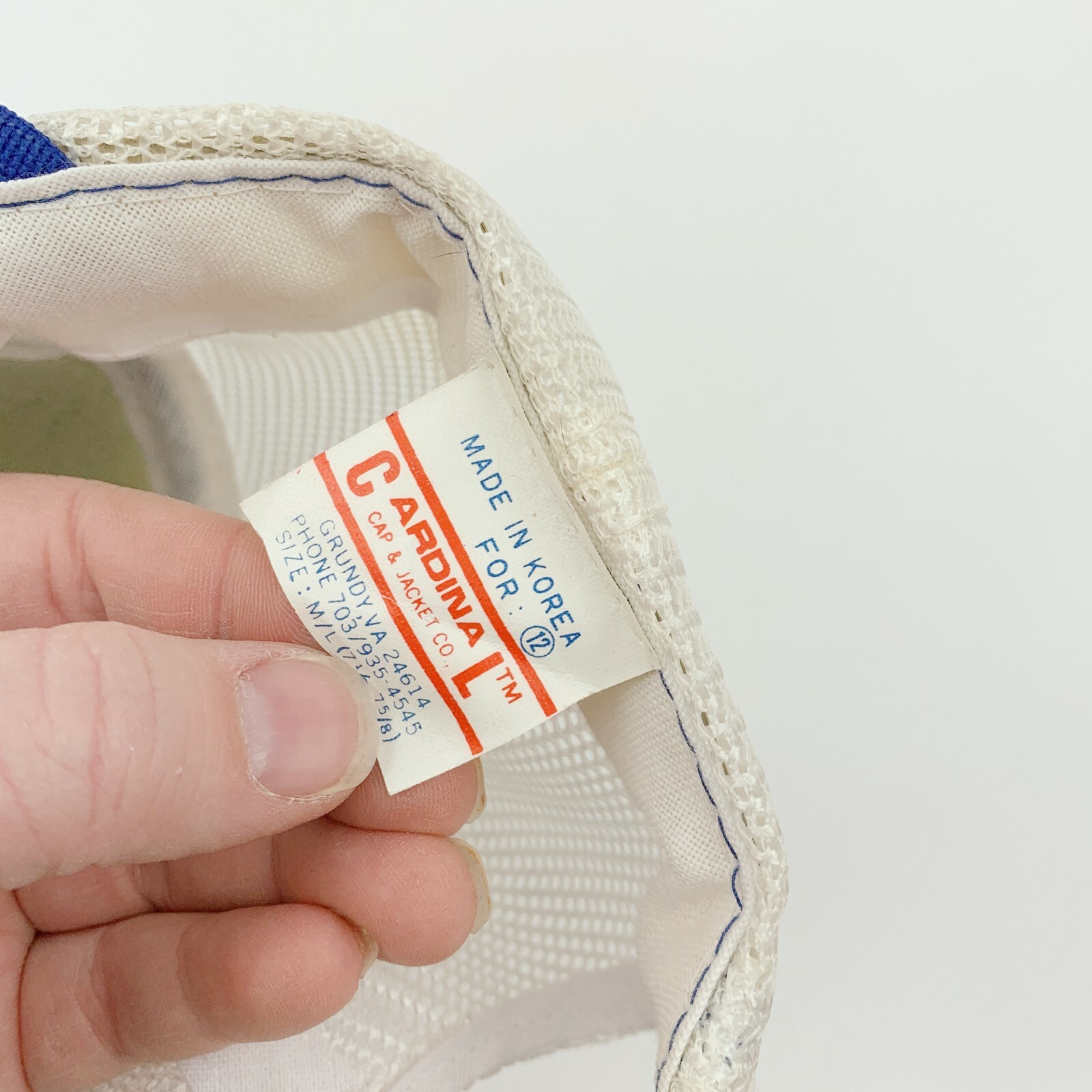 Vintage Cheney Testing Co Patch Blue Snapback Hat… - image 8