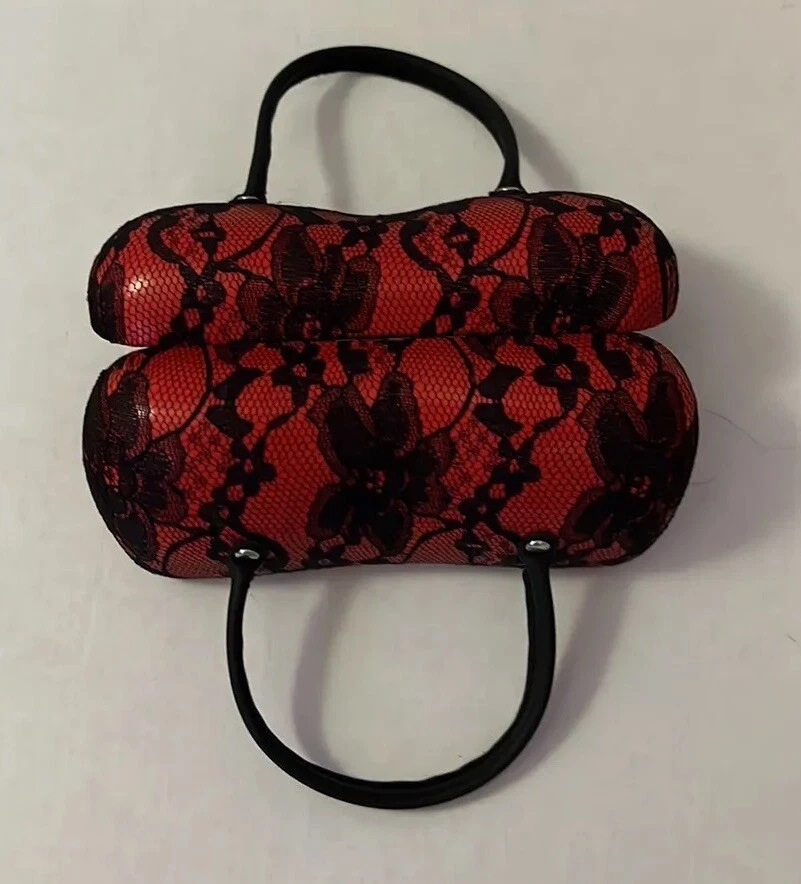 Estuche Gafas Encaje Rojo y Negro Foto 4 de 4