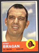 1963 Topps #73 Bobby Bragan  Braves  VG