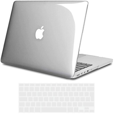 MacBook Pro 13 Zoll Retina Hülle, transparent, Hartschale, Tastaturschutz, ul...