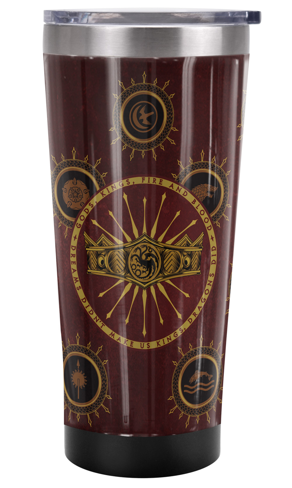 House Of The Dragon Crown Tumbler 20oz Vacuum Insulated Leak Resistant