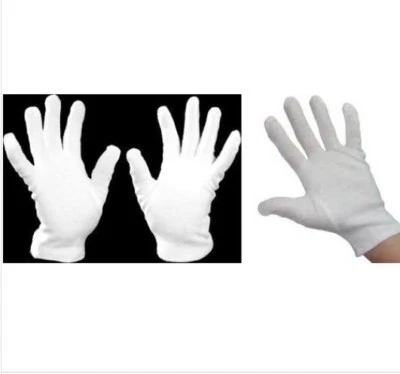 LR SUPPLIES Dermatological Cotton Gloves 2 Pairs Hand Cream Soft Hands One Size Beauty Glove