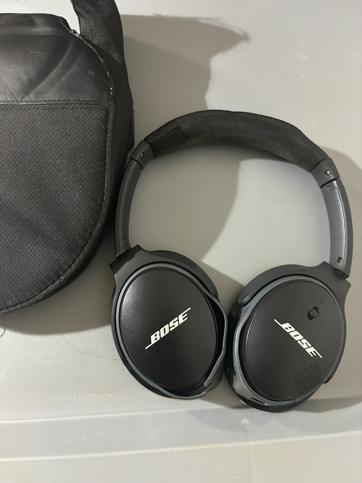 Bose BA2 Black Noise Canceling Over The Ear Wireless Headphones No Earpads-image