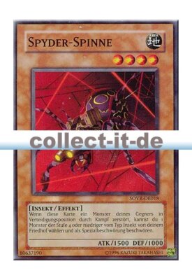 Yugioh SOVR-DE018 Spyder-Spinne - unlimitiert